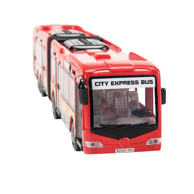 Городской автобус фрикционный, 1:43, 46 см., красный  